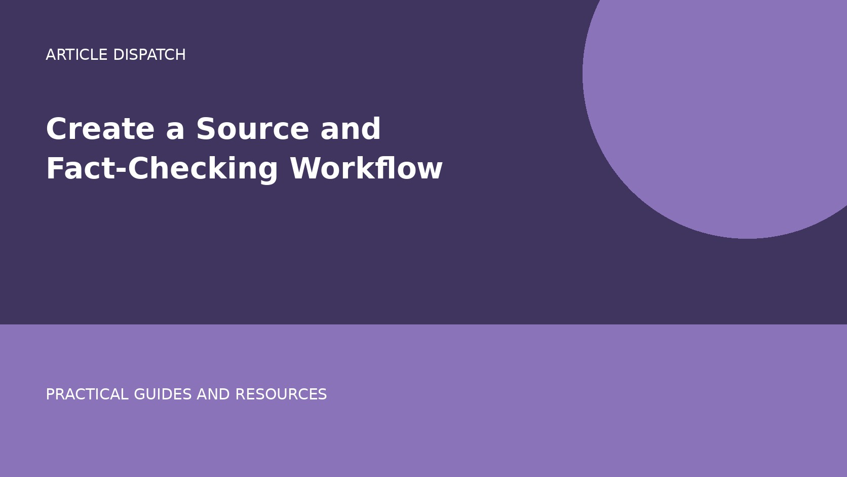 Create a Source and Fact-Checking Workflow